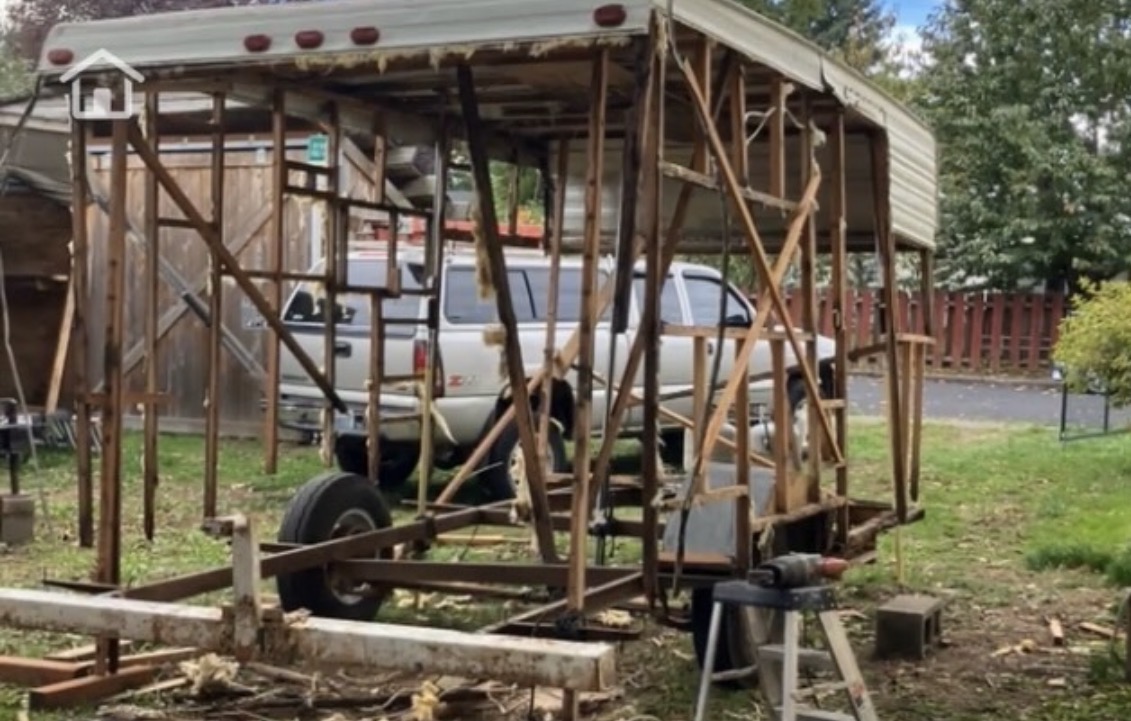Bare RV frame