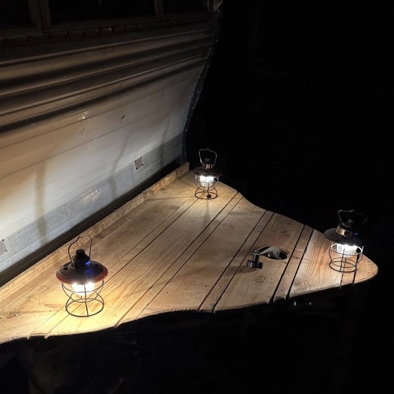 Lanterns on the deck